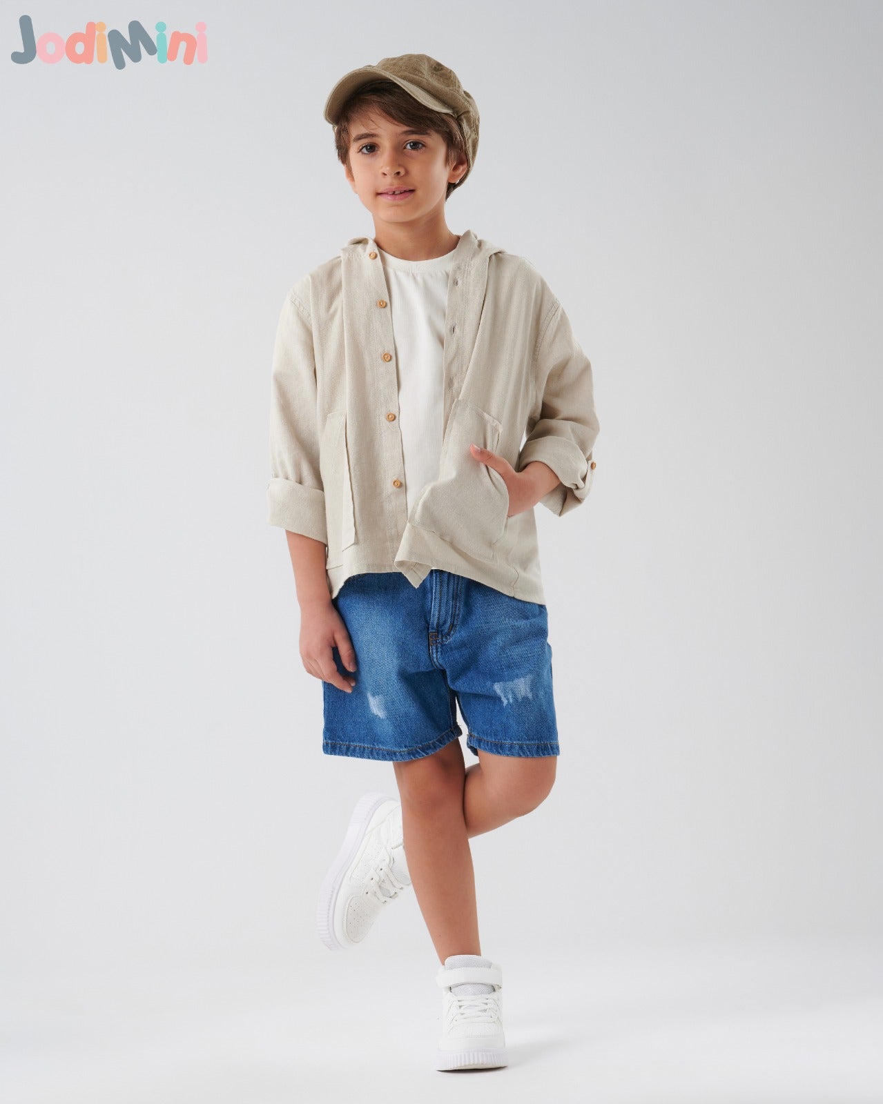 Hooded Linen Shirt