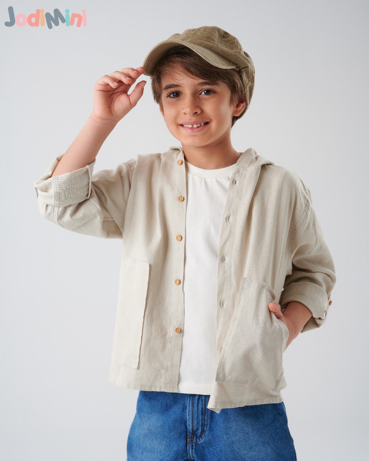 Hooded Linen Shirt