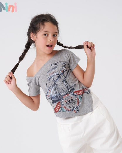 Wild Off Shoulder T-Shirt