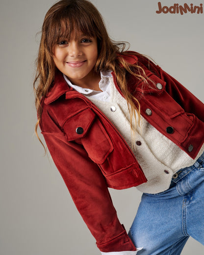 Cropped Collar Jacket