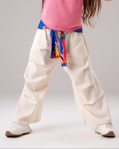 Wide leg Waist Pants